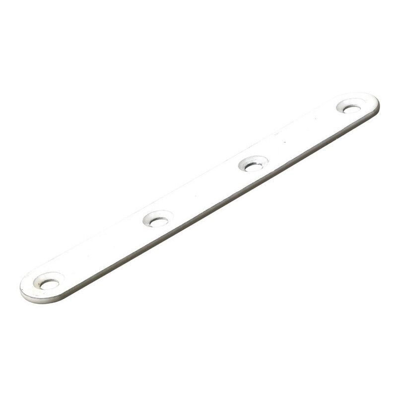 foto del prodotto hettich profilo di montaggio in acciaio epossidico bianco lunghezza 120 mm
