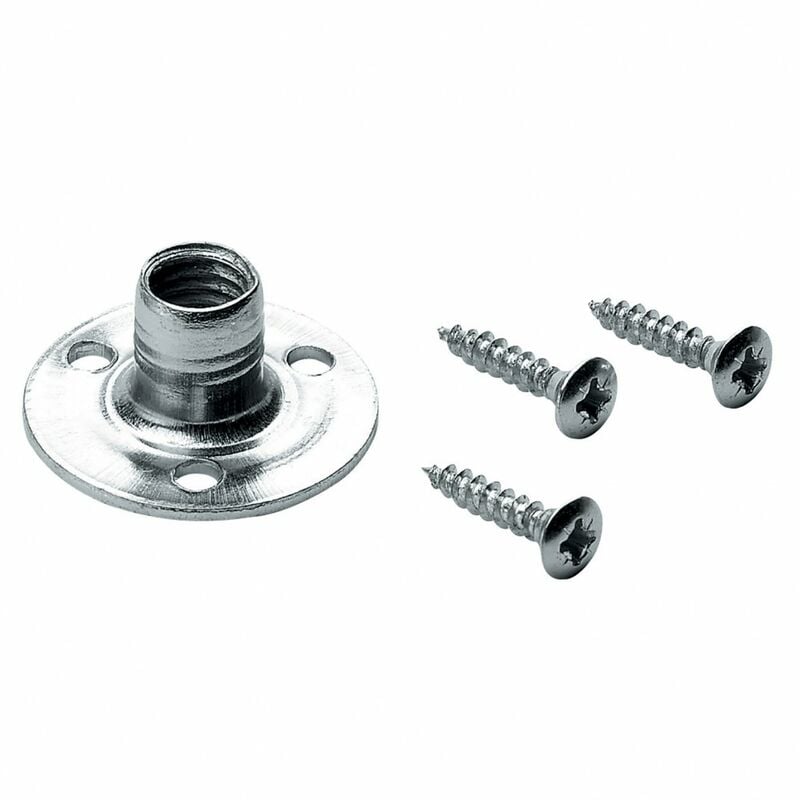 foto del prodotto hettich set di 4 basi di montaggio in acciaio zincato, l.10,5 mm