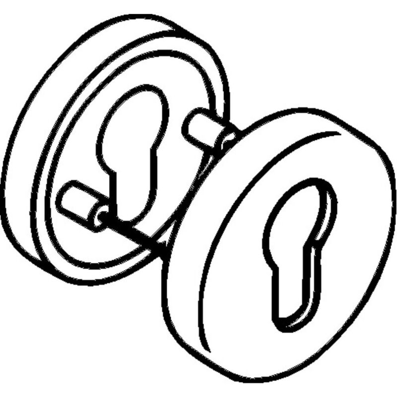 foto del prodotto hewi - coppia di mostrine 306.23pb 99 ku.99 piastra 10.5mm pz tonda