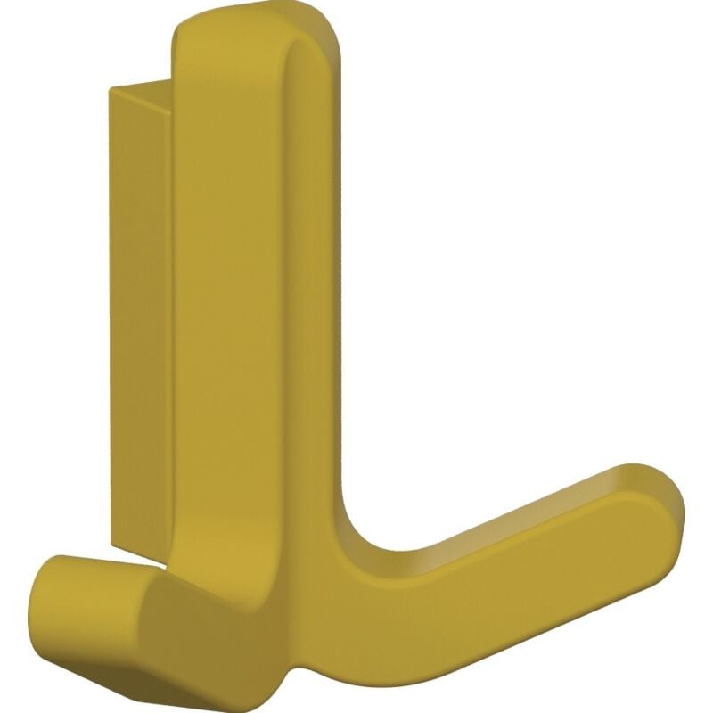 foto del prodotto hewi gancio doppio ser.477 opaco,elastico ku. tpu 18 giallo senape h.69mm