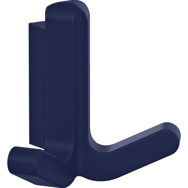 foto del prodotto hewi gancio doppio ser.477 opaco,elastico ku. tpu 50 blu acciaio h.69mm