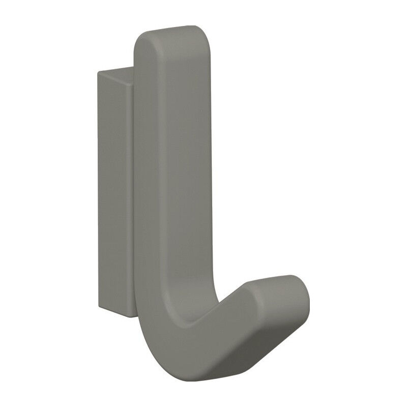 foto del prodotto hewi gancio singolo ser.477 opaco,elastico ku. tpu 95 grigio roccia h.68mm