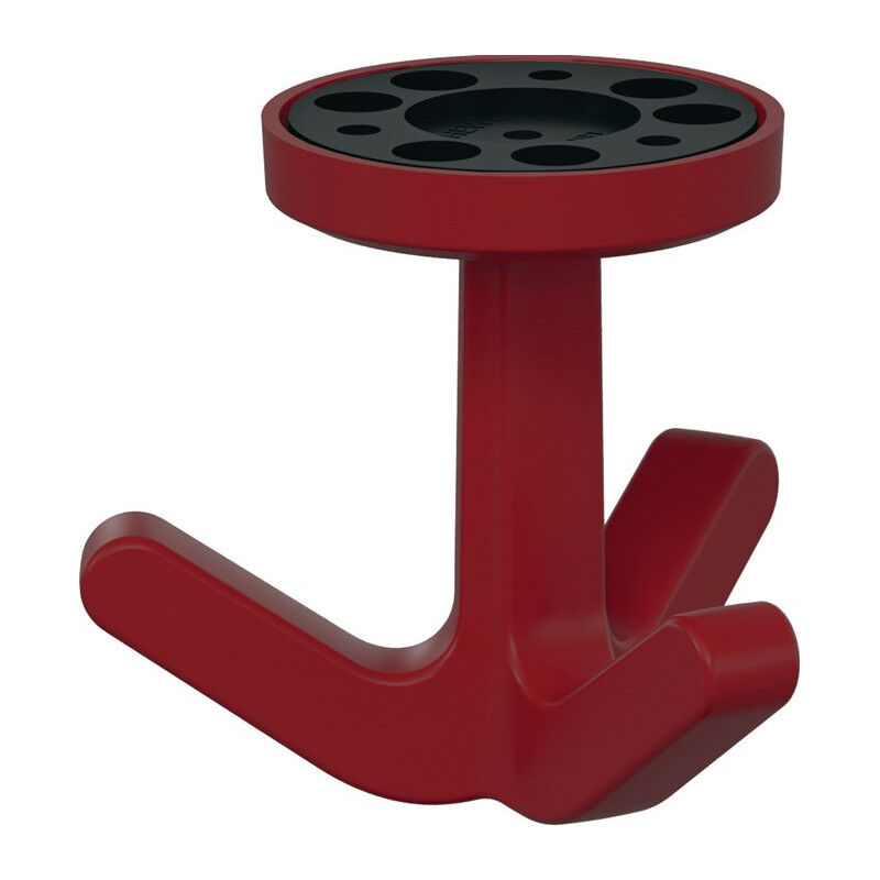 foto del prodotto hewi gancio triplo ser.477 opaco,elastico 33 rosso rubino h.69mm d.51mm