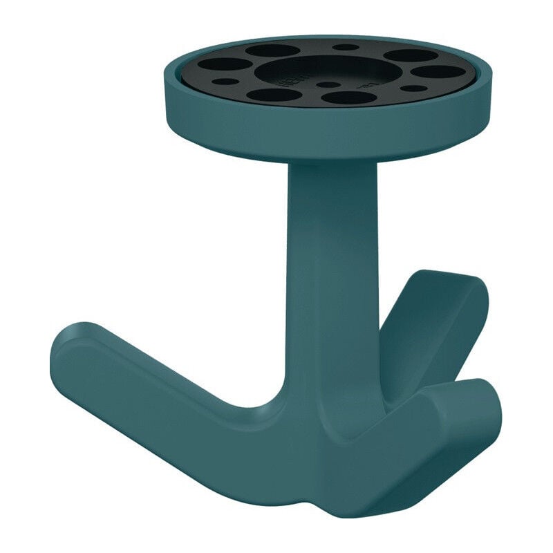 foto del prodotto hewi gancio triplo ser.477 opaco,elastico 55 blu acqua h.69mm d.51mm