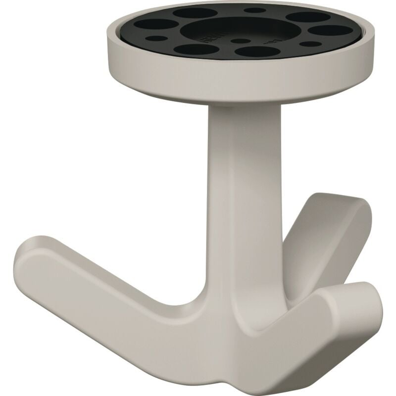 foto del prodotto hewi gancio triplo ser.477 opaco,elastico 97 grigio chiaro h.69mm d.51mm