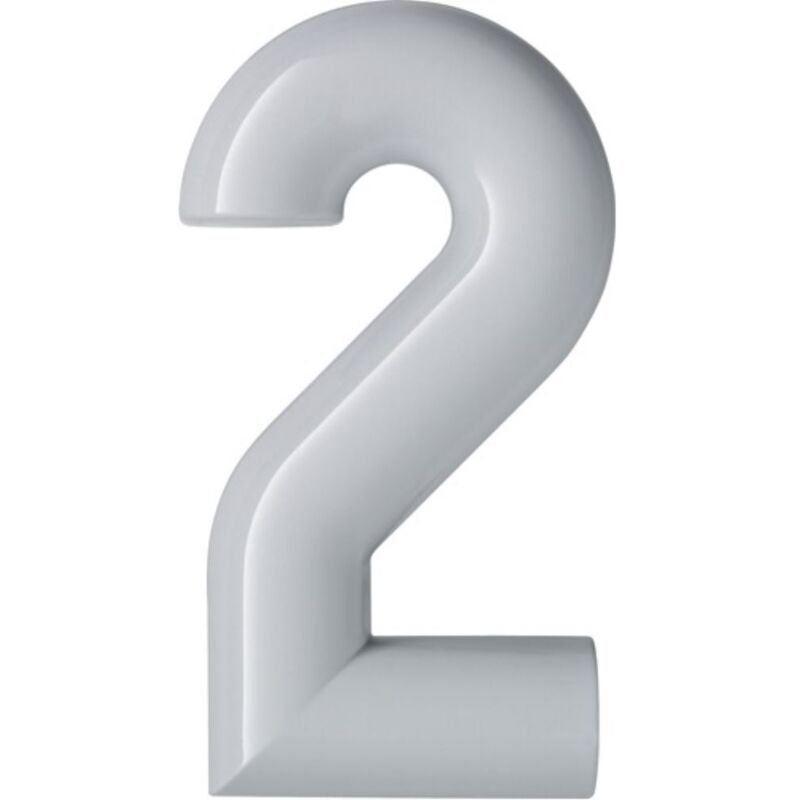 foto del prodotto hewi - numero civico cifra 2 poliammide speciale 99 bianco puro 165mm d.33mm