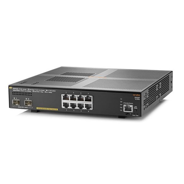 foto del prodotto hewlett packard enterprise aruba 2930f 8g poe 2sfp gestito l3 gigabit ethernet 10 100 1000 grigio 1u supporto power over ethernet poe 