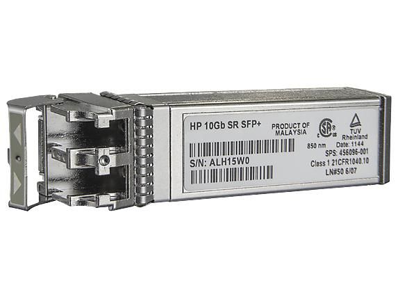 foto del prodotto hewlett packard enterprise bladesystem c class 10gb sfp sr transceiver modulo del ricetrasmettitore di rete fibra ottica 10000 mbit s sfp 850 nm