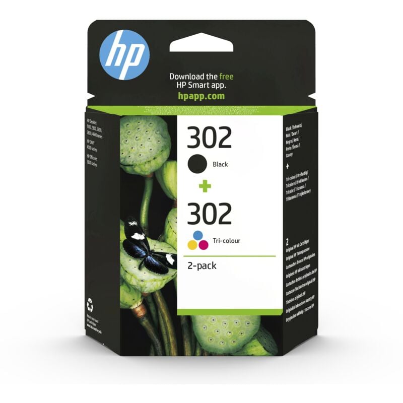 foto del prodotto hewlett packard - multipack confezione da due cartucce 302