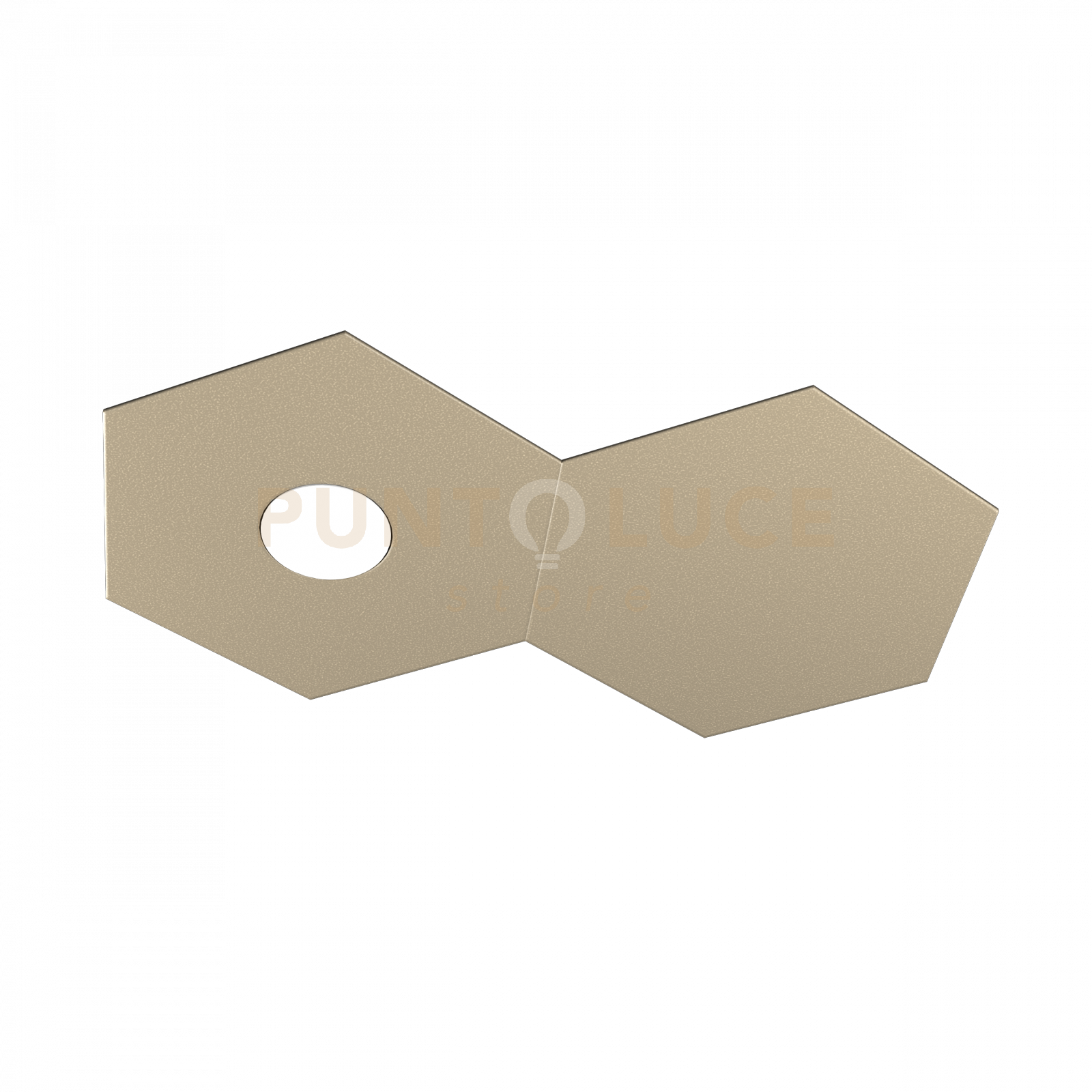 foto del prodotto hexagon applique-plafoniera 1 luce 1 decorativo sabbia 1142-1l1d-sa