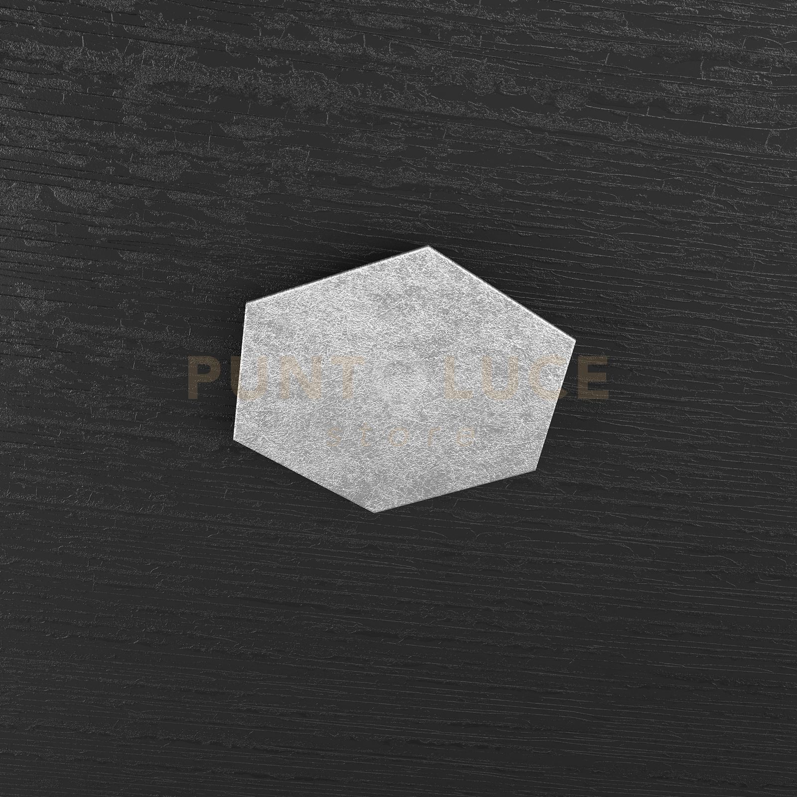 foto del prodotto hexagon applique-plafoniera decorativo foglia argento 1142-1d-fa