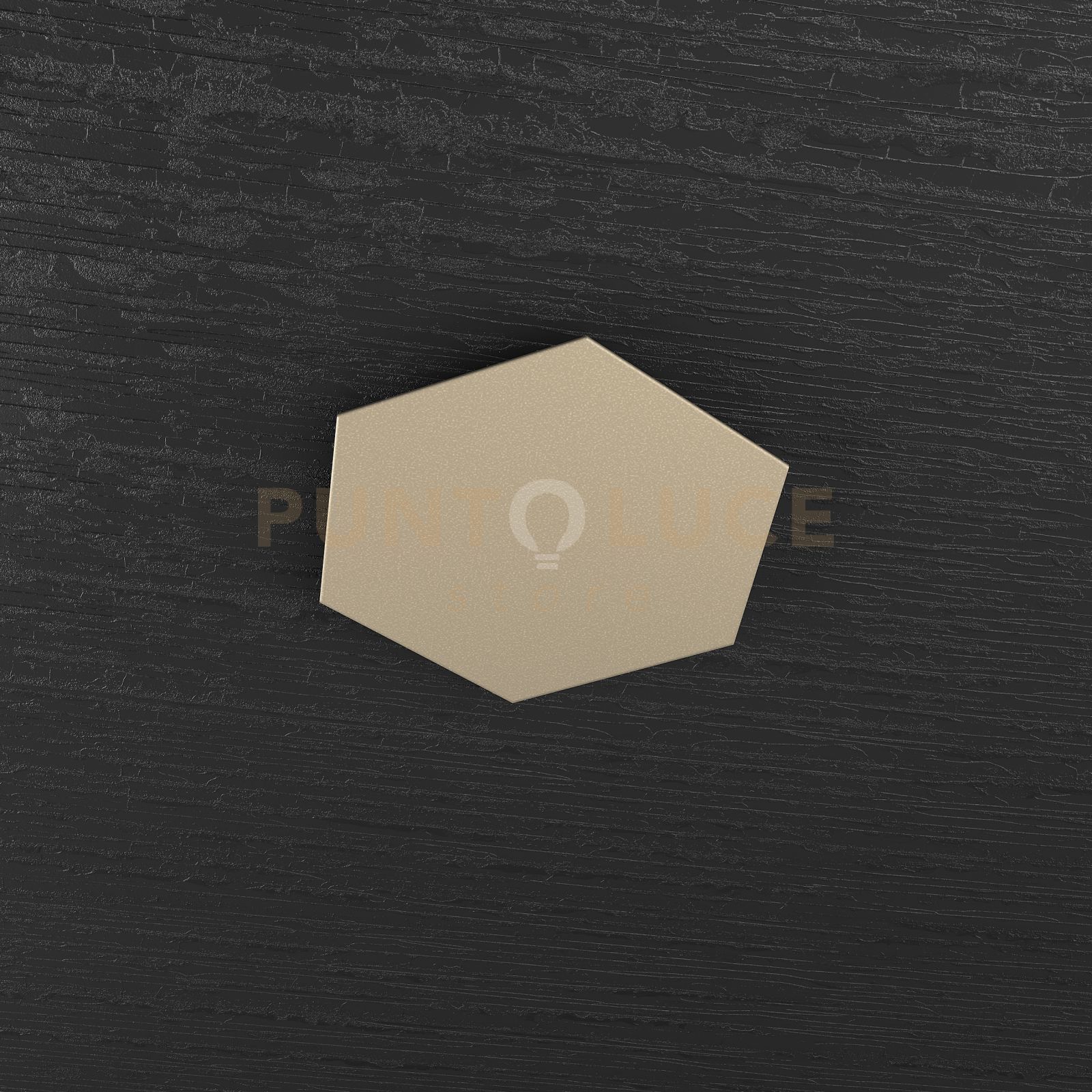 foto del prodotto hexagon applique plafoniera decorativo sabbia 1142 1d sa
