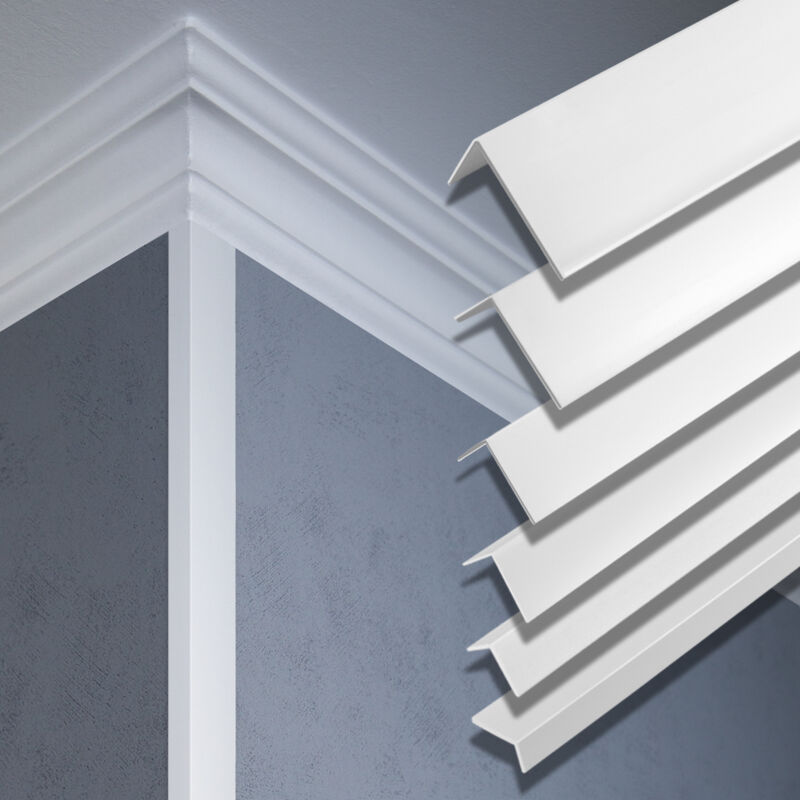 foto del prodotto hexim 2 metri striscia angolare pvc plastica effettore profilo f 20x10mm f20