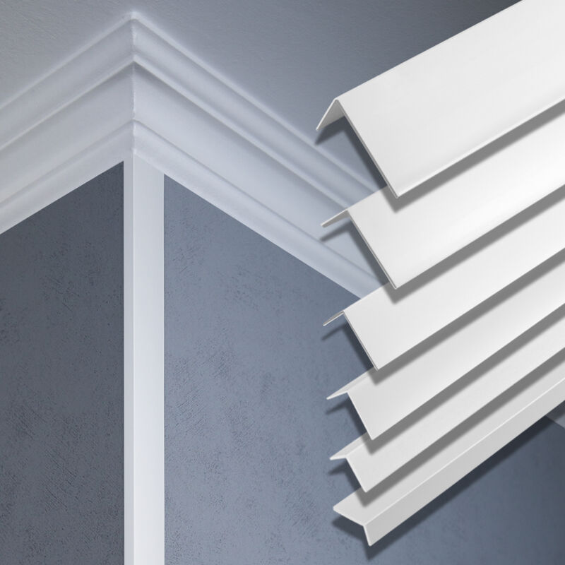 foto del prodotto hexim 2 metri striscia angolare pvc plastica effettore profilo f 5x17mm f25