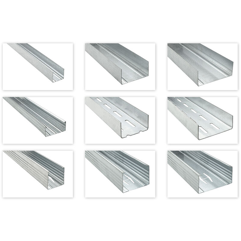 foto del prodotto hexim cd ud cw uw ua profili per cartongesso 2 3m sospensione del soffitto travi a vista pacchetti di spedizione cd 60 2 metri pz., 12 metri