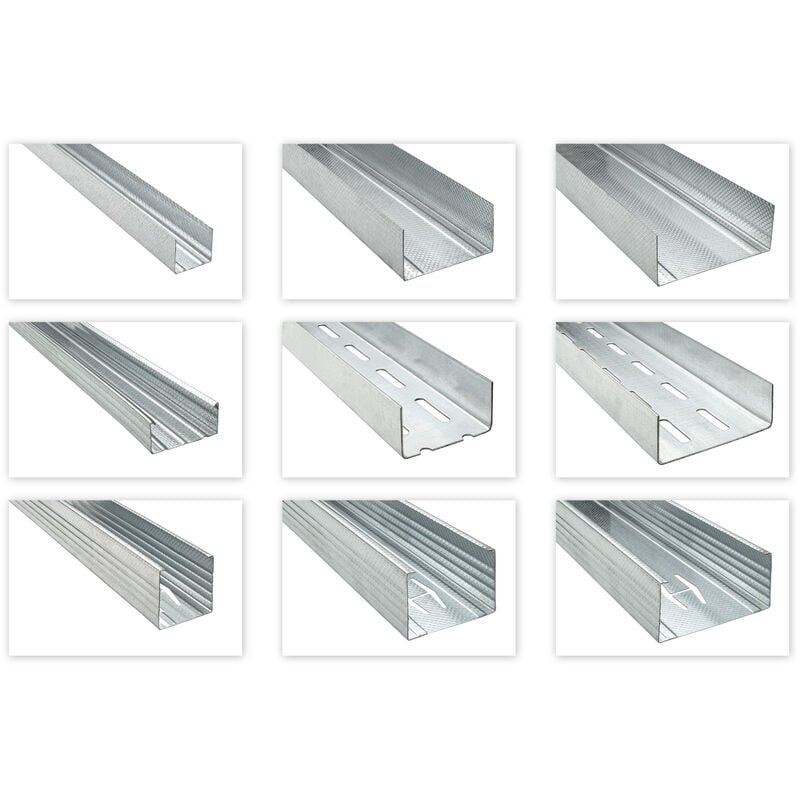 foto del prodotto hexim cd ud cw uw ua profili per cartongesso 2 3m sospensione del soffitto travi a vista pacchetti di spedizione ud 28 2 metri pz., 12 metri