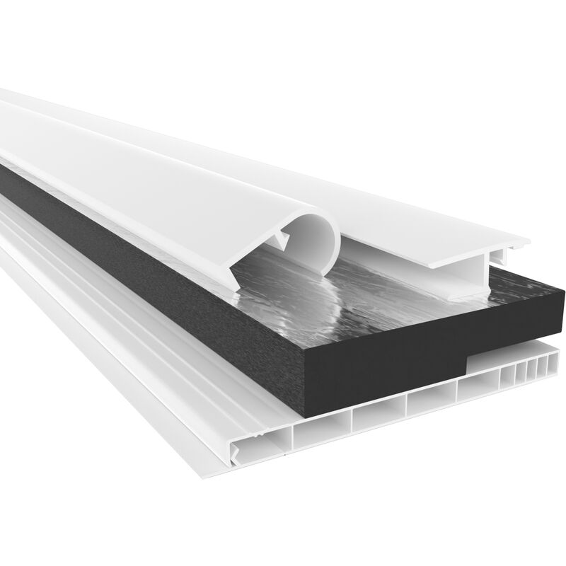 foto del prodotto hexim coperchio di ispezione, profilo di montaggio profilo di transizione set o singoli 100 cm l nge de , set completo 120 mm larghezza