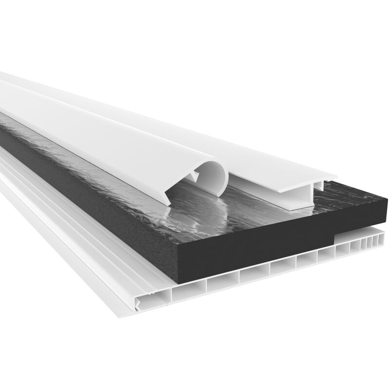 foto del prodotto hexim coperchio di ispezione, profilo di montaggio profilo di transizione set o singoli 100 cm l nge de , set completo 160 mm larghezza