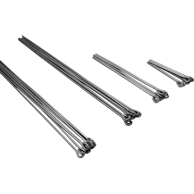foto del prodotto hexim filo di sospensione con occhiello ad accessori per cartongesso gancio per soffitto 10 pezzi filo per occhielli 150 cm 100 pezzi