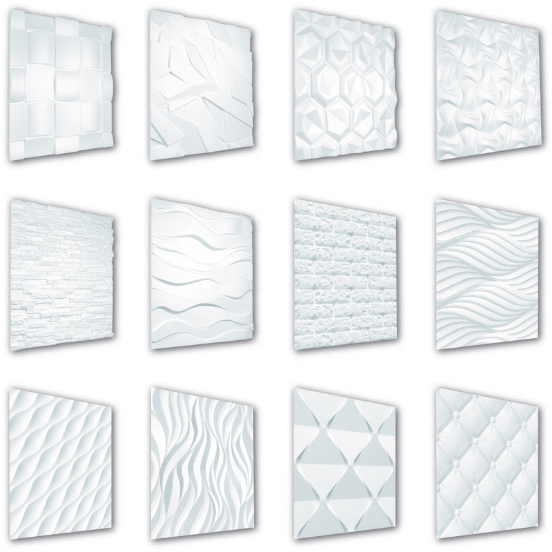 foto del prodotto hexim pannelli 3d 60x60cm polistirolo eps, isolante acustico e termico tutti i modelli 1 pannello kokarda