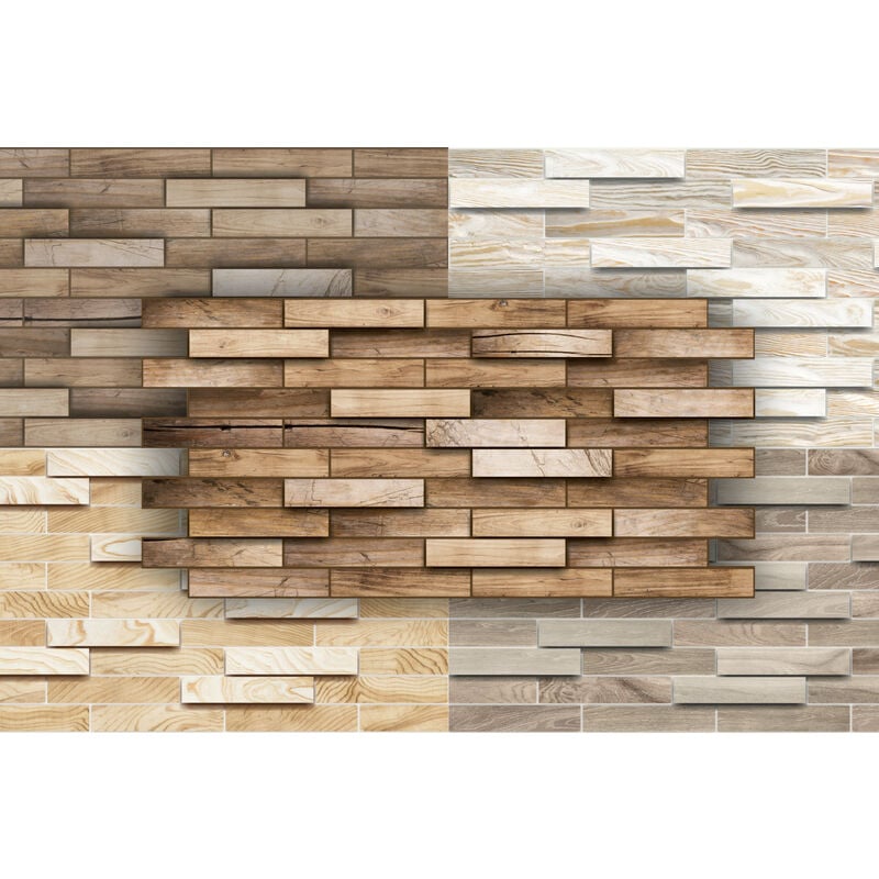 foto del prodotto hexim pannelli murali in pvc motivi in pietra, legno e quadri di facile manutenzione scorta rimanente alder