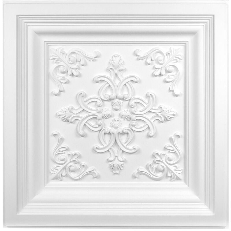 foto del prodotto hexim perfect 1 pezzo piastrella per soffitto pu antiurto perfect 61x61cm b4002