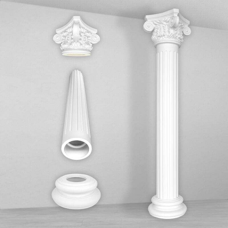 foto del prodotto hexim perfect - colonna rotonda scanalata antiurto selezione set 300mm n3330 rotondo, set completo