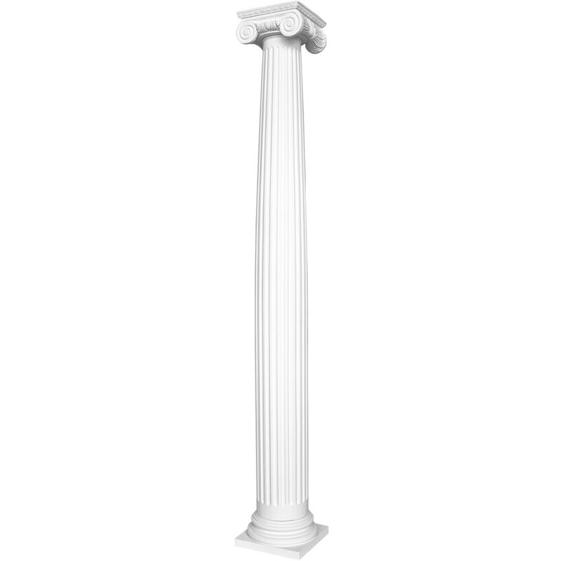 foto del prodotto hexim perfect - colonne decorative in stucco pu - colonna elemento ornamentale base del corpo rotondo, capitale