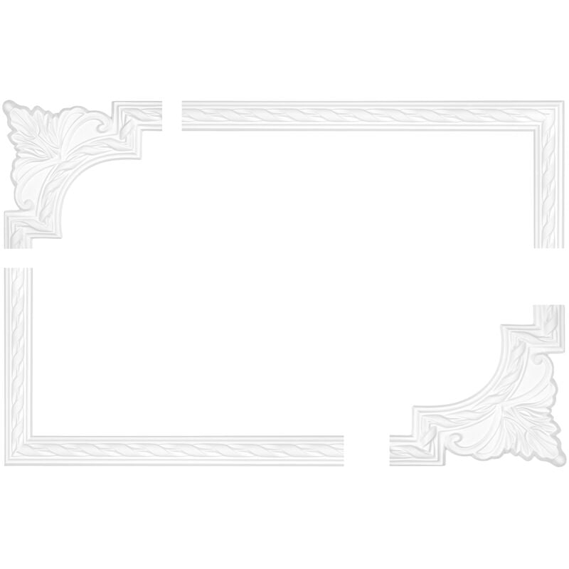 immagine 0 del prodotto hexim perfect cornice di parete e soffitto fregio stucco telaio resistente agli urti ac252 nastro piatto ac252 9.13 m