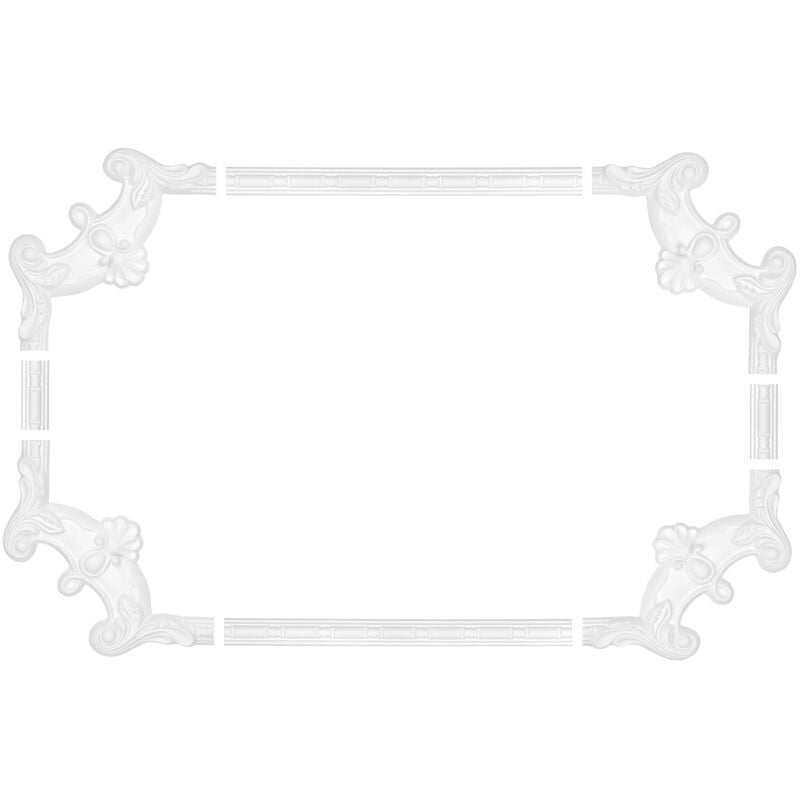 foto del prodotto hexim perfect - cornice di parete e soffitto fregio stucco telaio resistente agli urti ac257 segmento ac257-12 210 x 210 x 16 mm