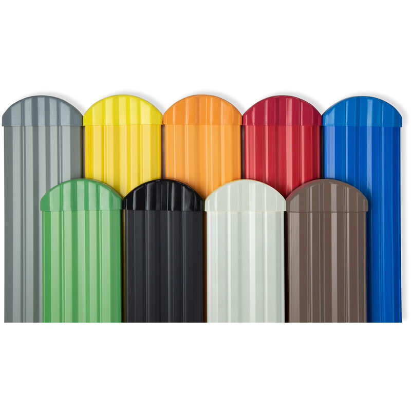 foto del prodotto hexim tappi per recinzione rotondi pvc recinzione da giardino bordo per balcone molti colori pzkr pzk 17 giallo