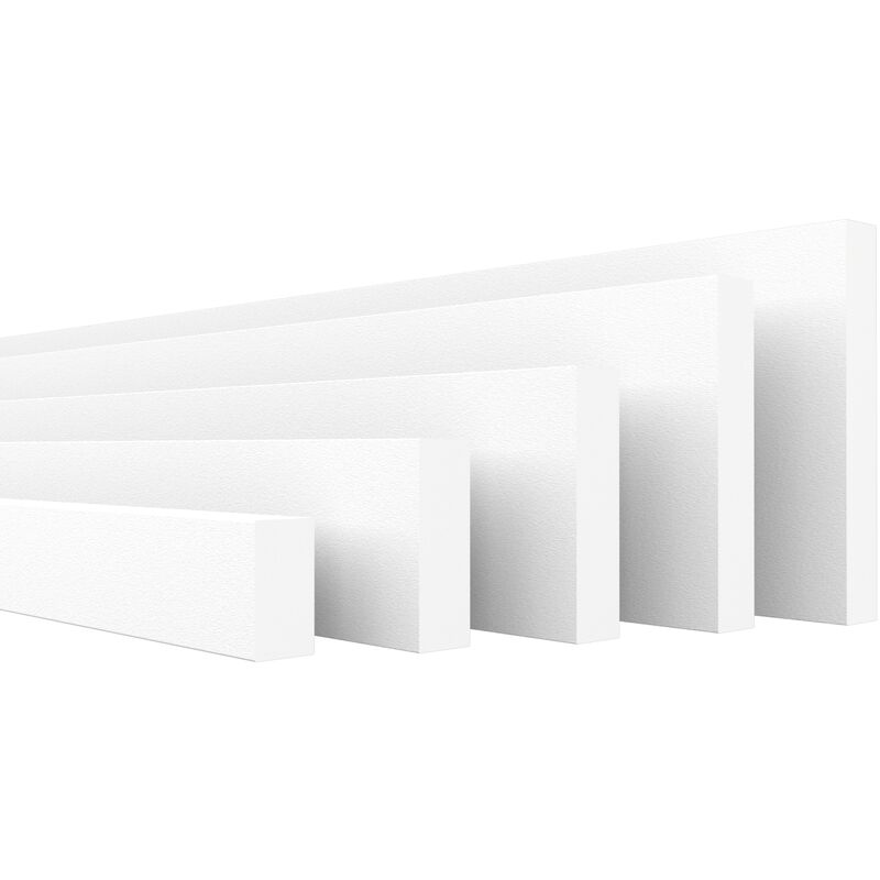 foto del prodotto heximo modanature piane profilo modanature a stucco rivestimento murale xps styrofoam 1.7 metri 1 leiste, hfl 4 13x75 mm