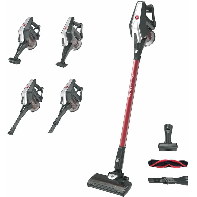 foto del prodotto hf300 hf322tp 011 aspirapolvere senza filo, 240w, 0,7 l, autonomia 40 minuti, ciclonico, spazzola antigroviglio, mini turbo spazzola, blu hoover