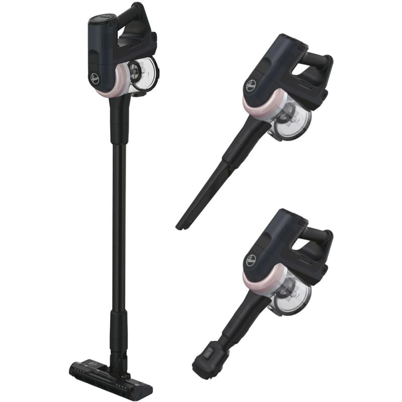 foto del prodotto hf401h 011 aspirapolvere a bastone 2 in 1 senza sacchetto nero argento hoover