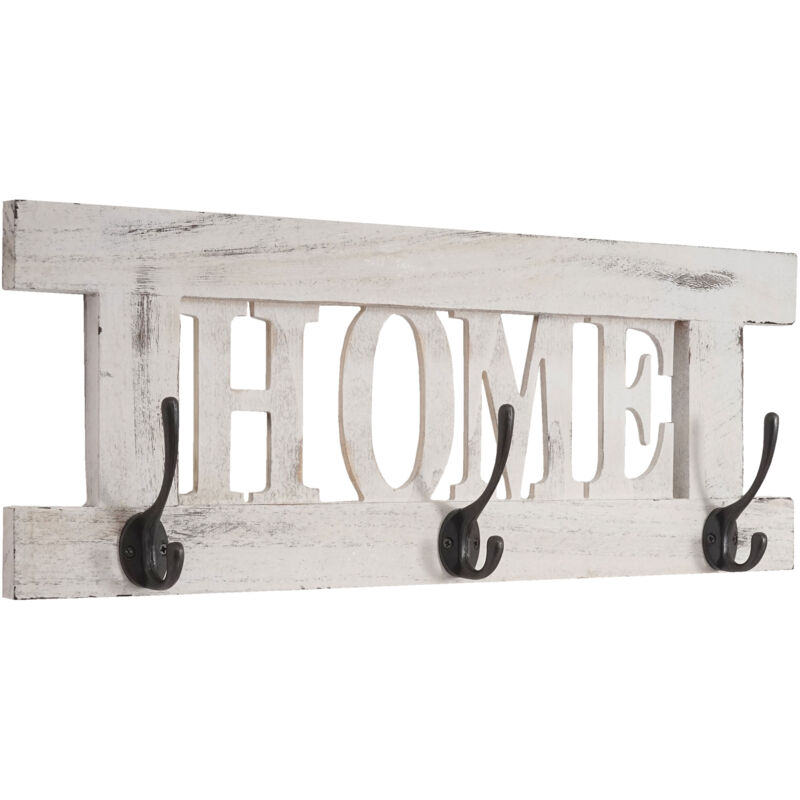 foto del prodotto hhg appendiabiti guardaroba shabby vintage 990 home 55x21m bianco