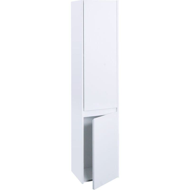 foto del prodotto hhg arredo bagno armadietto alto mobile pensile 630 160x33x28cm mdf melaminico bianco