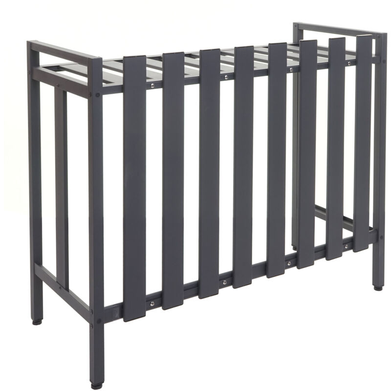 foto del prodotto hhg copri condizionatore esterno copertura protettiva e decorativa 398 80x90x39cm alluminio grigio