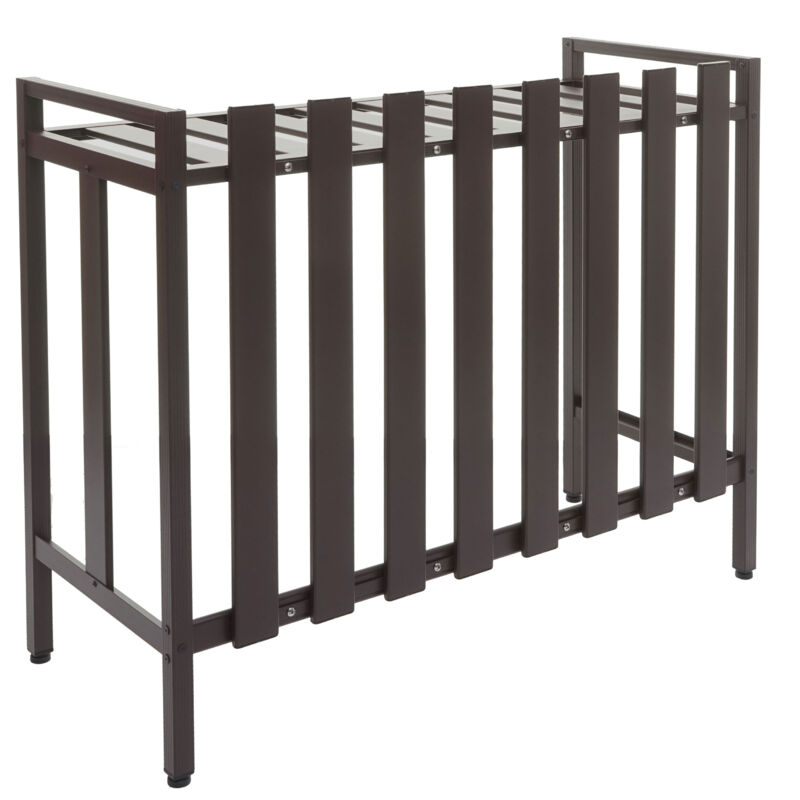 foto del prodotto hhg copri condizionatore esterno copertura protettiva e decorativa 398 80x90x39cm alluminio marrone