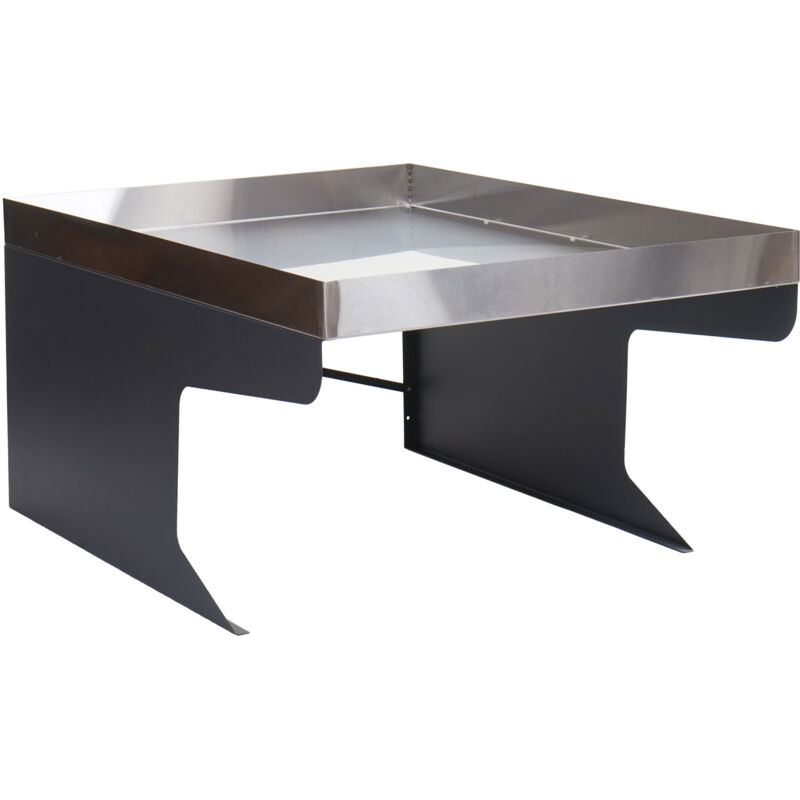 foto del prodotto hhg garage riparo per robot tosaerba con fioriera 823 xl 47x70x100cm acciaio inox antracite