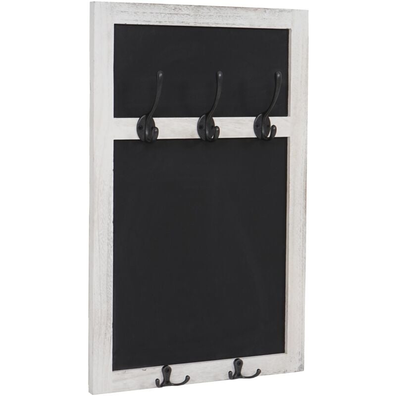 foto del prodotto hhg lavagna da parete 937 con ganci decorativa 55x34cm, bianco