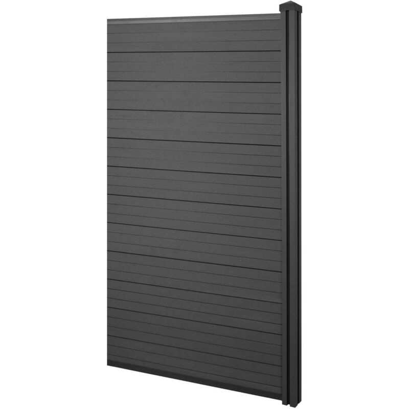 foto del prodotto hhg pannello supplementare frangivento fendivista stretto privacy sarthe wpc 98cm antracite