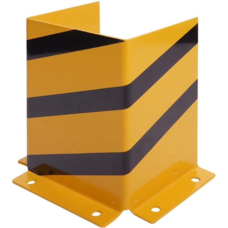 foto del prodotto hhg protezione paraspigoli antiurto 955 metallo forma u magazzino garage giallo nero