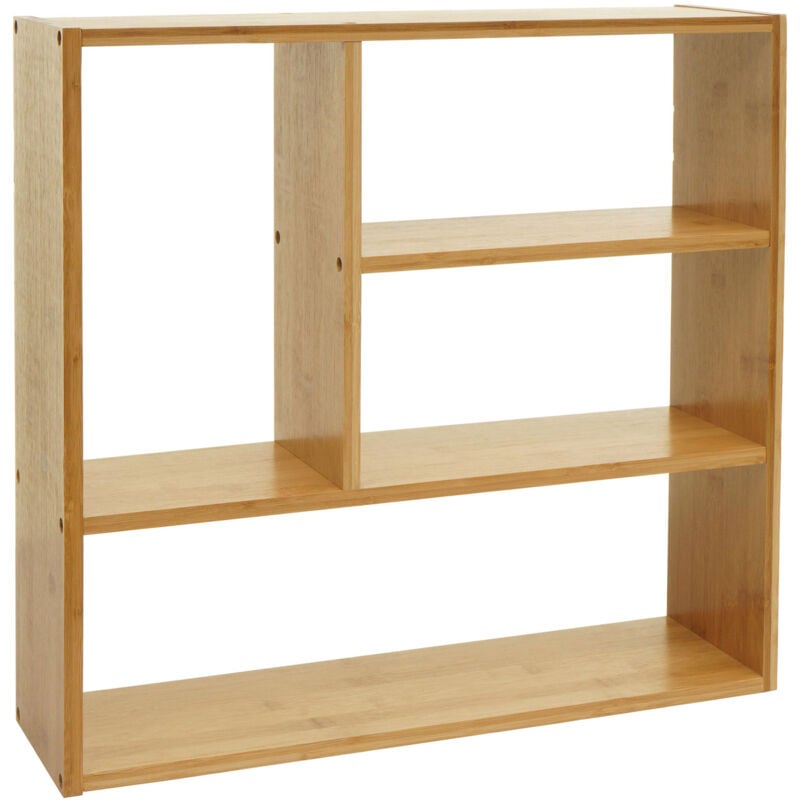 foto del prodotto hhg scaffale libreria mensola portaoggetti pensile 860 50x50x15cm bamb 