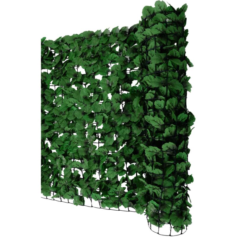 foto del prodotto hhg siepe artificiale privacy balcone giardino rete decorativo n77 poliestere scuro 300x150cm