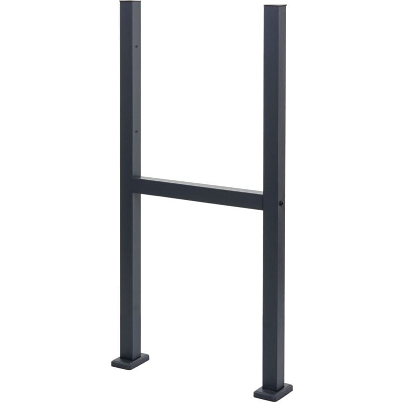 foto del prodotto hhg supporto per cassetta portalettere 125 acciaio zincato 120x59x12cm antracite