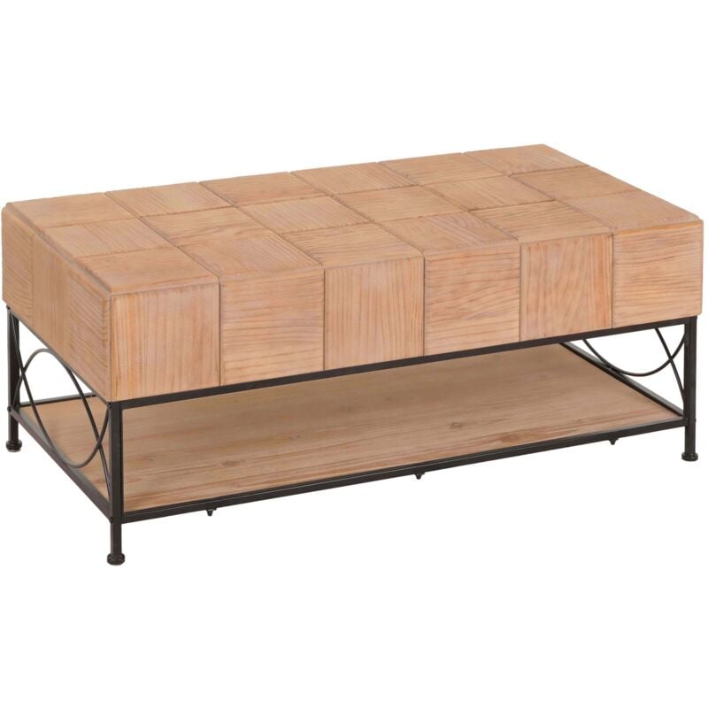 foto del prodotto hhg - tavolino 171, tavolo da salotto divano tavolino, ripiano in legno massiccio mdf, 51x120x61cm