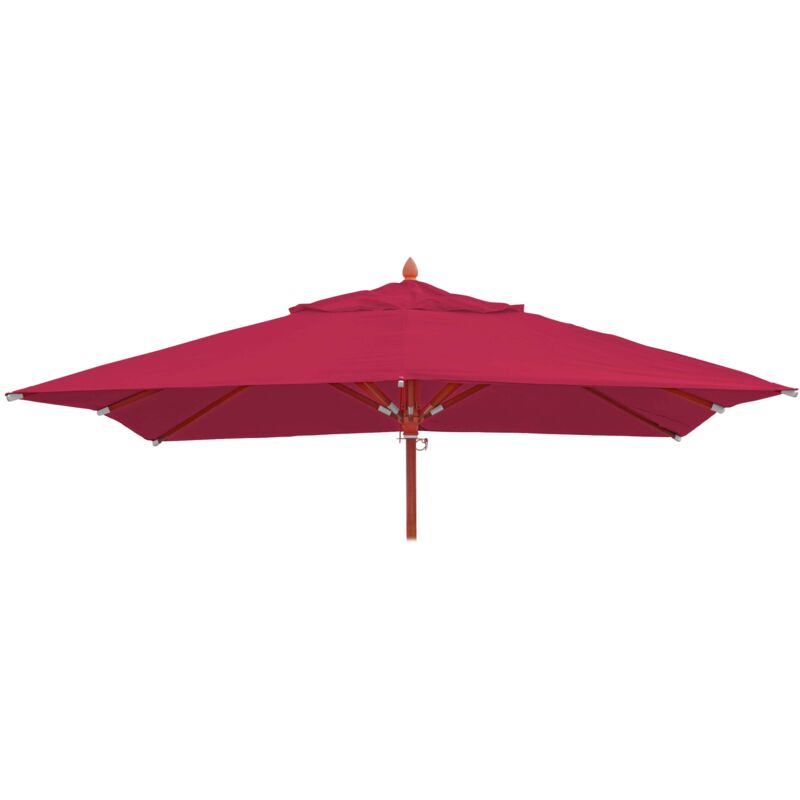 foto del prodotto hhg telo copertura ricambio per ombrelloni quadrati 660 tessuto 240g m 3x3m bordeaux