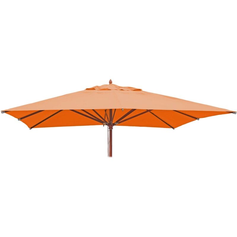 foto del prodotto hhg telo copertura ricambio per ombrelloni quadrati 671 tessuto 300g m 4x4m arancione