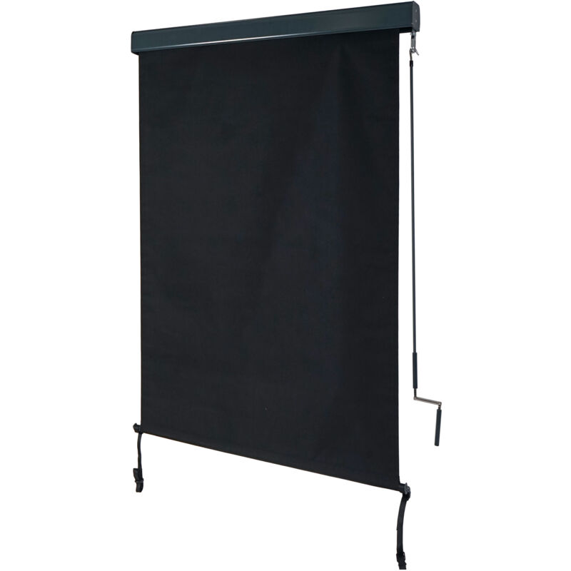foto del prodotto hhg tenda da sole verticale avvolgibile per finestra 621 100x250cm antracite