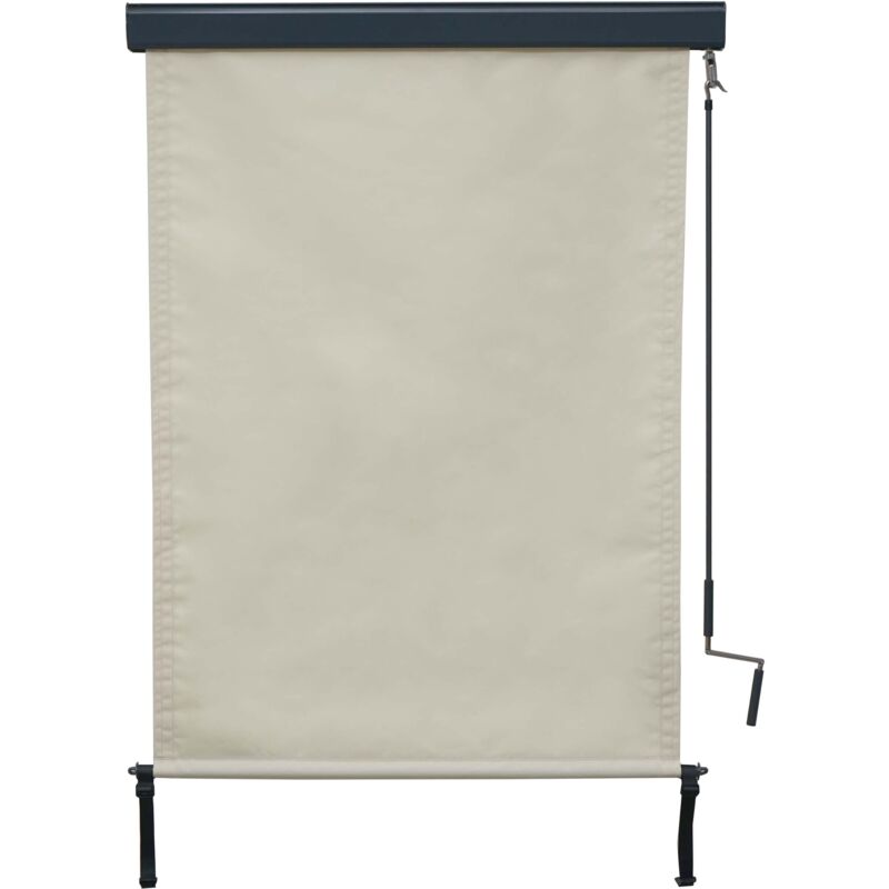 foto del prodotto hhg tenda da sole verticale avvolgibile per finestra 621 100x250cm avorio beige